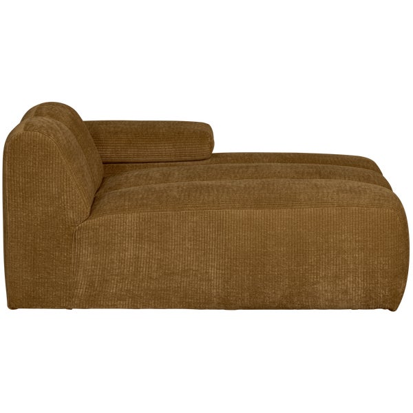 de eekhoorn MOJO CHAISE LONGUE ELEMENT RECHTS RIBSTOF HONINGGEEL