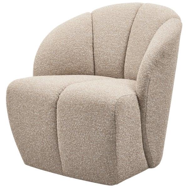 De Eekhoorn MOJO DRAAIFAUTEUIL BOUCLÉ BEIGE MELANGE