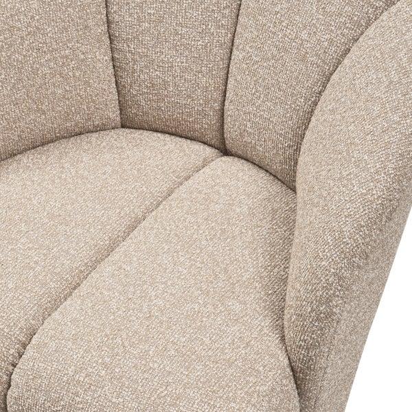 De Eekhoorn MOJO DRAAIFAUTEUIL BOUCLÉ BEIGE MELANGE