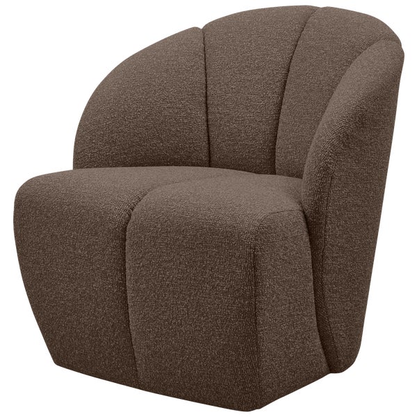 De Eekhoorn MOJO DRAAIFAUTEUIL BOUCLÉ BRUIN MELANGE