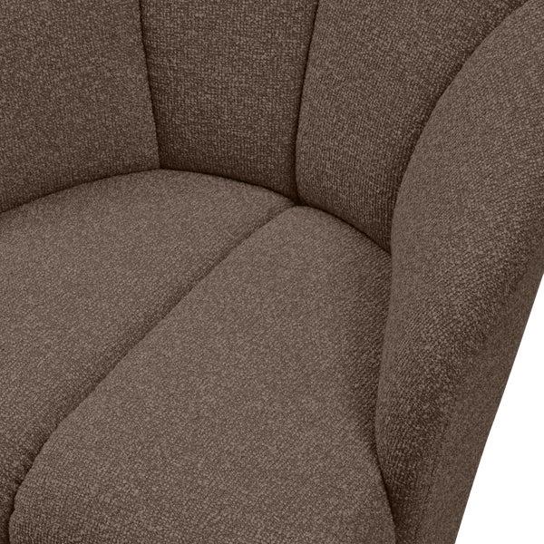 De Eekhoorn MOJO DRAAIFAUTEUIL BOUCLÉ BRUIN MELANGE