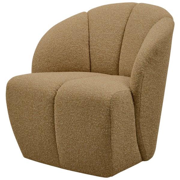 De Eekhoorn MOJO DRAAIFAUTEUIL BOUCLÉ GEEL/BRUIN MELANGE