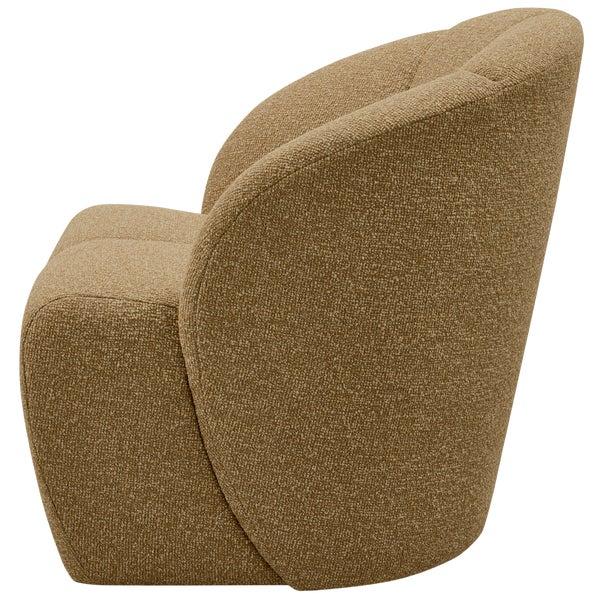 de eekhoorn MOJO DRAAIFAUTEUIL BOUCLÉ GEEL/BRUIN MELANGE