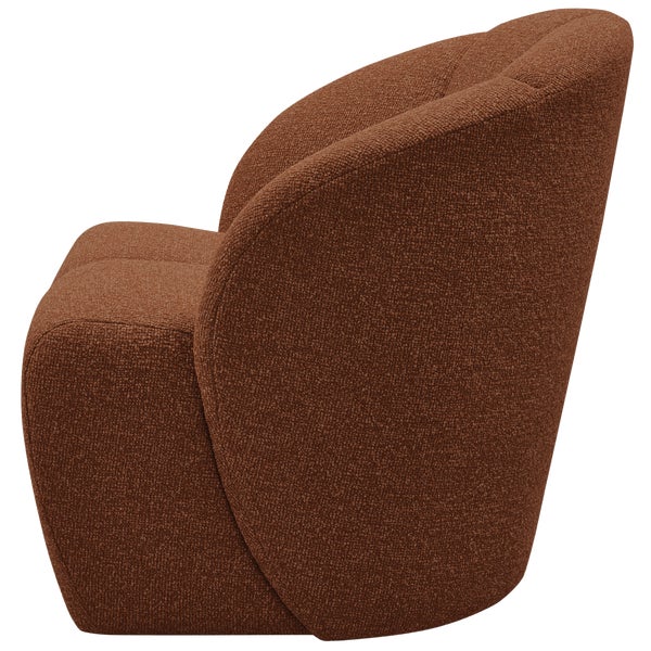 de eekhoorn MOJO DRAAIFAUTEUIL BOUCLÉ ROESTBRUIN MELANGE