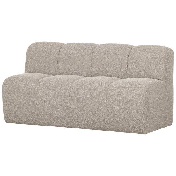 De Eekhoorn MOJO EETBANKJE 164 CM MET RUGLEUNING BOUCLÉ BEIGE MELANGE