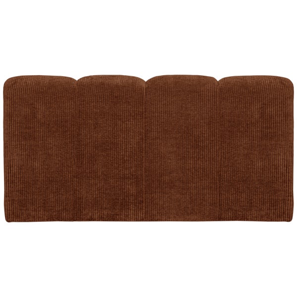 De Eekhoorn MOJO EETBANKJE 164 CM MET RUGLEUNING RIBSTOF ROESTBRUIN