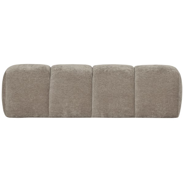 de eekhoorn MOJO EETBANKJE 164 CM RIBSTOF DONKERZAND