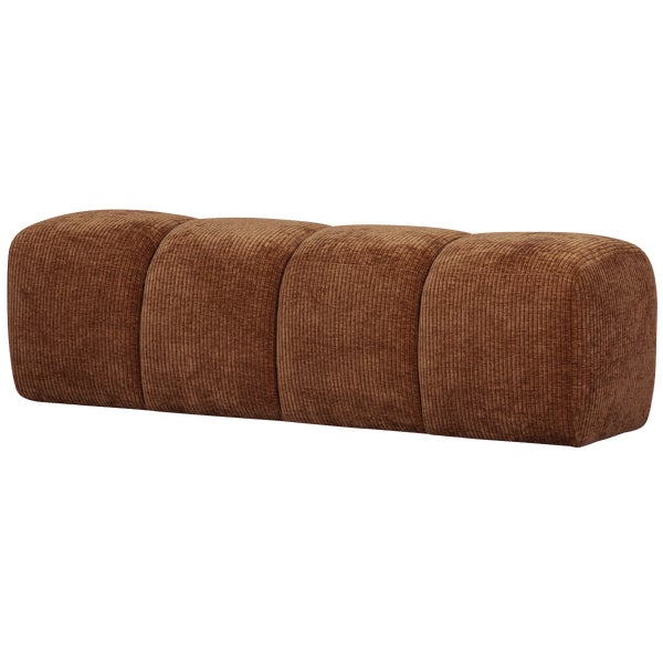 De Eekhoorn MOJO EETBANKJE 164 CM RIBSTOF ROESTBRUIN