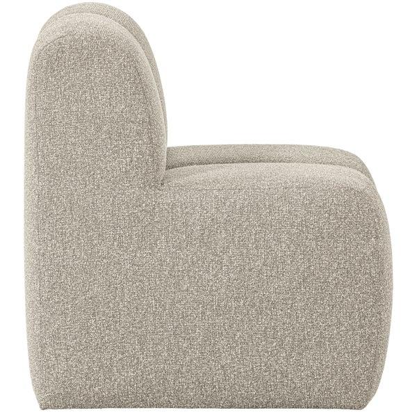 de eekhoorn MOJO EETBANKJE 84 CM MET RUGLEUNING BOUCLÉ BEIGE MELANGE