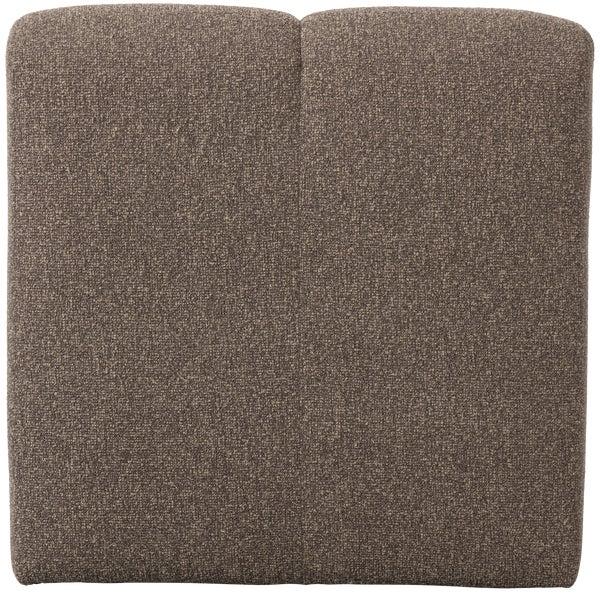 De Eekhoorn MOJO EETBANKJE 84 CM MET RUGLEUNING BOUCLÉ BRUIN MELANGE