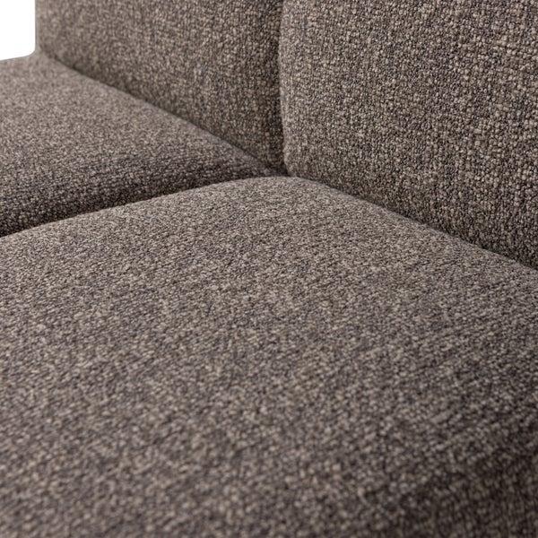 De Eekhoorn MOJO EETBANKJE 84 CM MET RUGLEUNING BOUCLÉ BRUIN MELANGE