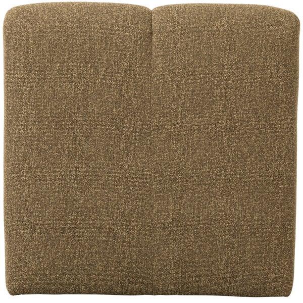 De Eekhoorn MOJO EETBANKJE 84CM MET RUGLEUNING BOUCLÉ GEEL/BRUIN MELANGE