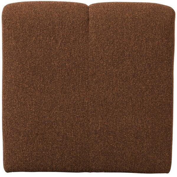 De Eekhoorn MOJO EETBANKJE 84CM MET RUGLEUNING BOUCLÉ ROESTBRUIN MELANGE