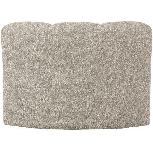 De Eekhoorn MOJO EETBANKJE HOEK MET RUGLEUNING BOUCLÉ BEIGE MELANGE