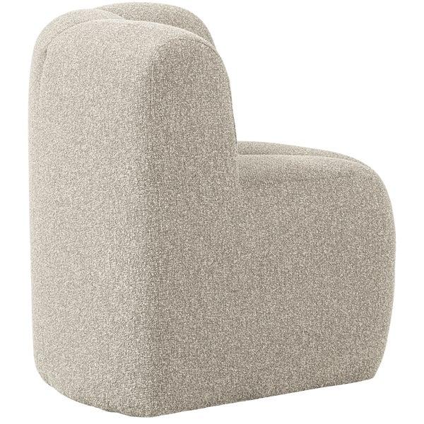 de eekhoorn MOJO EETBANKJE HOEK MET RUGLEUNING BOUCLÉ BEIGE MELANGE