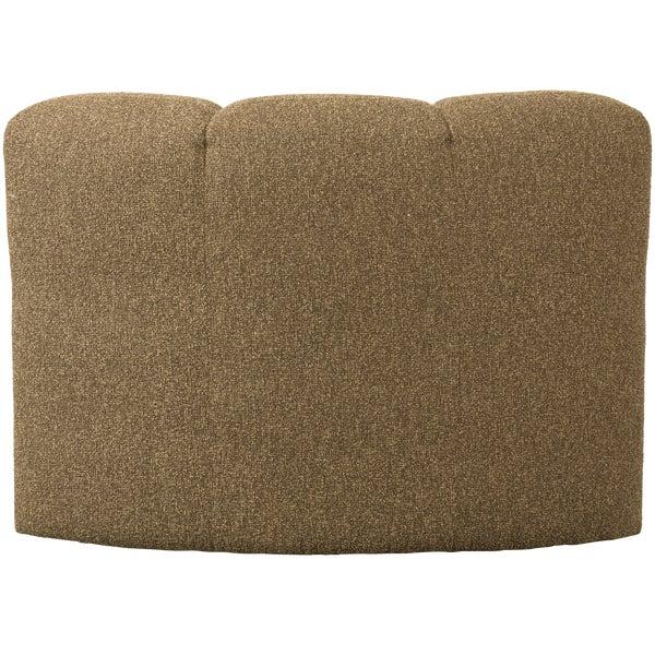 De Eekhoorn MOJO EETBANKJE HOEK MET RUGLEUNING BOUCLÉ GEEL/BRUIN MELANGE