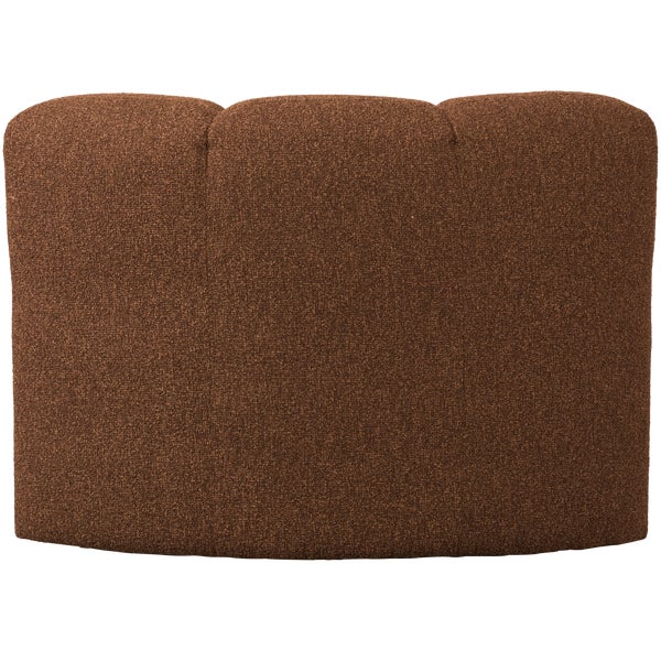 De Eekhoorn MOJO EETBANKJE HOEK MET RUGLEUNING BOUCLÉ ROESTBRUIN MELANGE