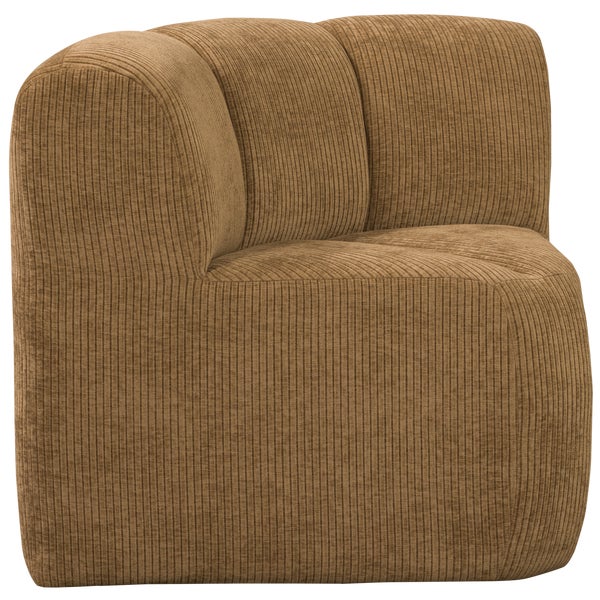 de eekhoorn MOJO EETBANKJE HOEK MET RUGLEUNING RIBSTOF HONINGGEEL