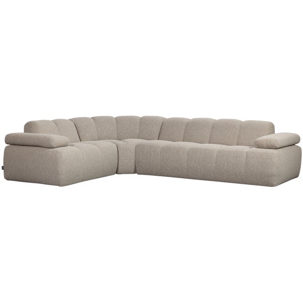 De Eekhoorn MOJO HOEKBANK LINKS BOUCLÉ BEIGE MELANGE