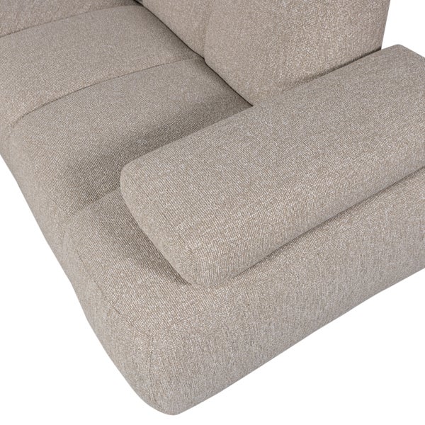 De Eekhoorn MOJO HOEKBANK RECHTS BOUCLÉ BEIGE MELANGE