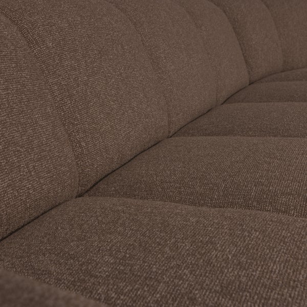 De Eekhoorn MOJO HOEKBANK RECHTS BOUCLÉ BRUIN MELANGE