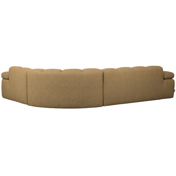 De Eekhoorn MOJO HOEKBANK RECHTS BOUCLÉ GEEL/BRUIN MELANGE