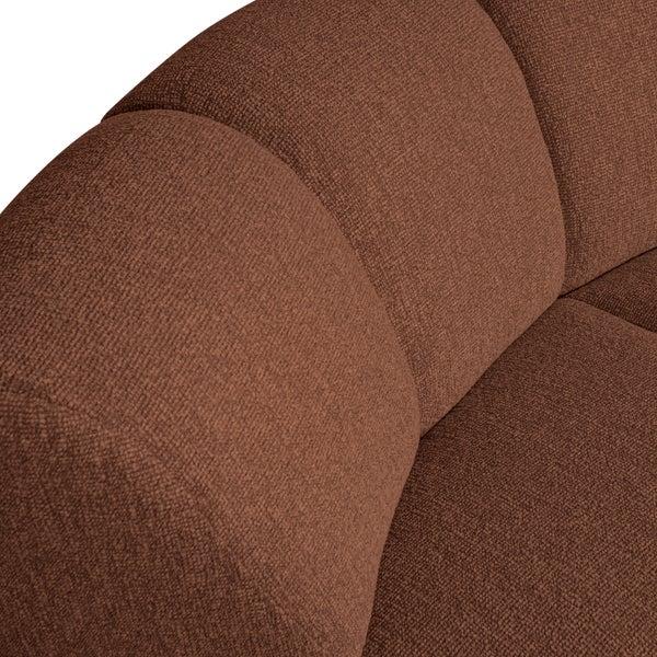 De Eekhoorn MOJO HOEKELEMENT BOUCLÉ ROESTBRUIN MELANGE