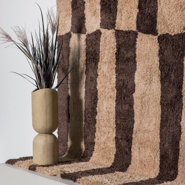 De Eekhoorn MOSI VAAS/PLANTENPOT FIBER CLAY BEIGE 75XØ25 CM