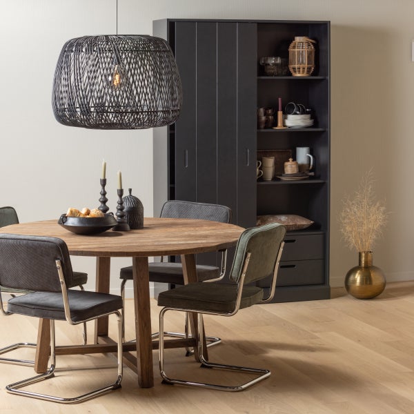 De Eekhoorn MOVE SCHUIFDEURKAST GRENEN MATZWART [fsc]