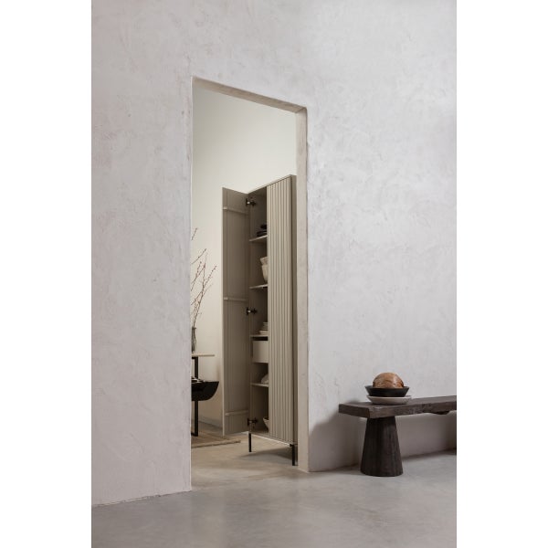 De Eekhoorn NEW GRAVURE HOGE KAST MET LADE GRENEN DUST [fsc]