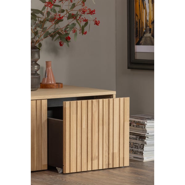 De Eekhoorn NEW GRAVURE KISTBANK EIKEN BLANKE LAK [fsc]