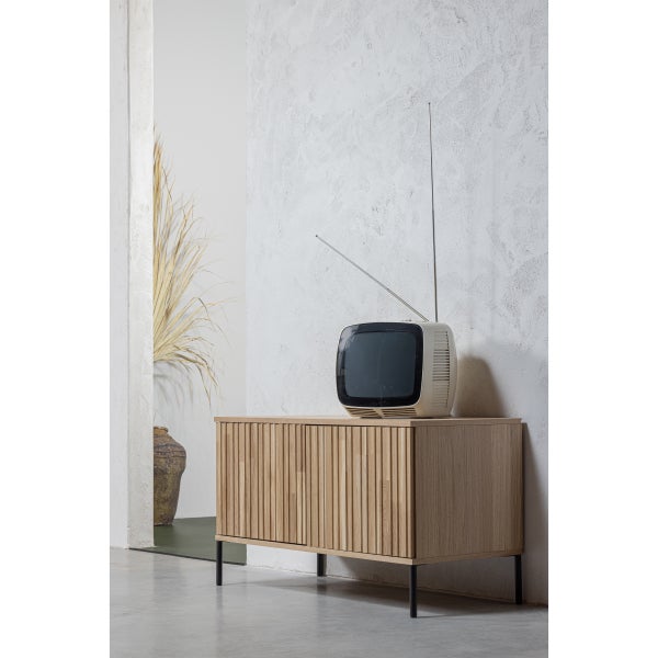 De Eekhoorn NEW GRAVURE TV MEUBEL 100 CM EIKEN BLANKE LAK [fsc]