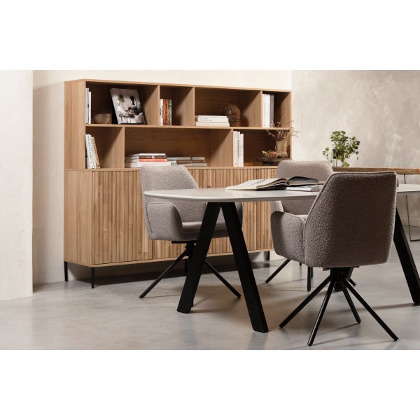 De Eekhoorn NEW GRAVURE WANDKAST EIKEN BLANKE LAK [fsc]