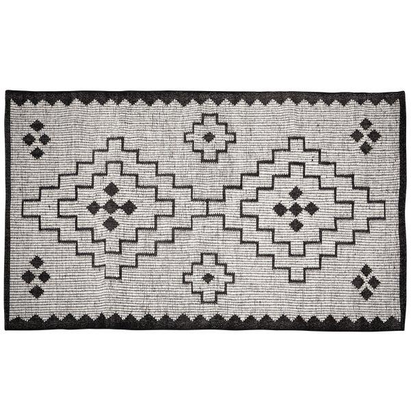 De Eekhoorn OMARI VLOERKLEED WOL/JUTE NATUREL/ZWART 160X230 CM