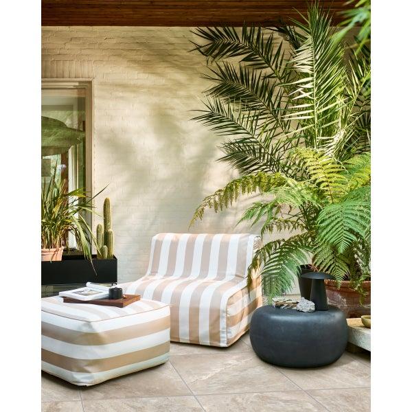 De Eekhoorn PEBBLE BIJZETTAFEL BETONLOOK ANTRACIET 31x65x49