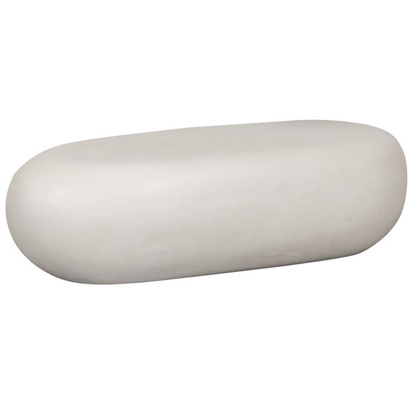 de eekhoorn PEBBLE SALONTAFEL BETONLOOK WIT 28X100X43 CM