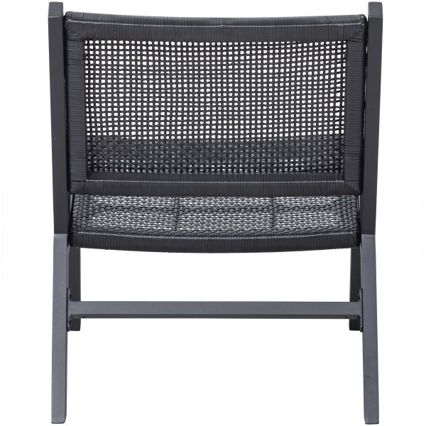 De Eekhoorn PEM TUIN FAUTEUIL MET ARMLEUNING ALUMINIUM ZWART