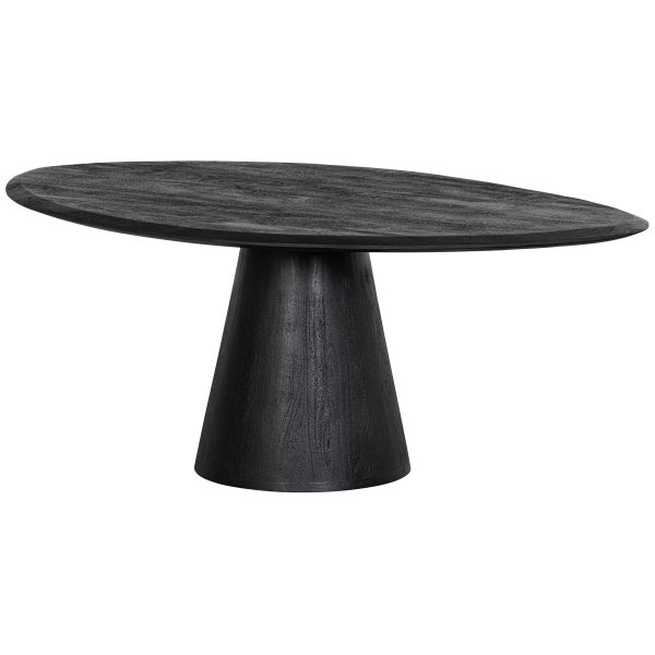 De Eekhoorn POSTURE SALONTAFEL MANGO HOUT ZWART Ø120 CM