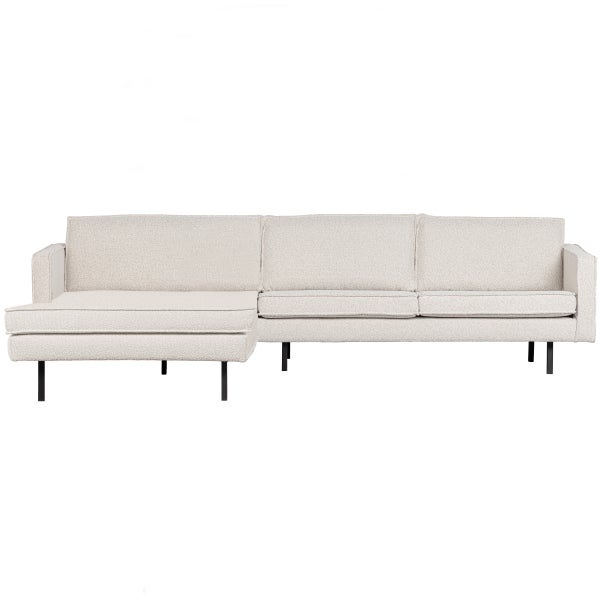 De Eekhoorn RODEO CHAISE LONGUE LINKS BOUCLÉ NATUREL