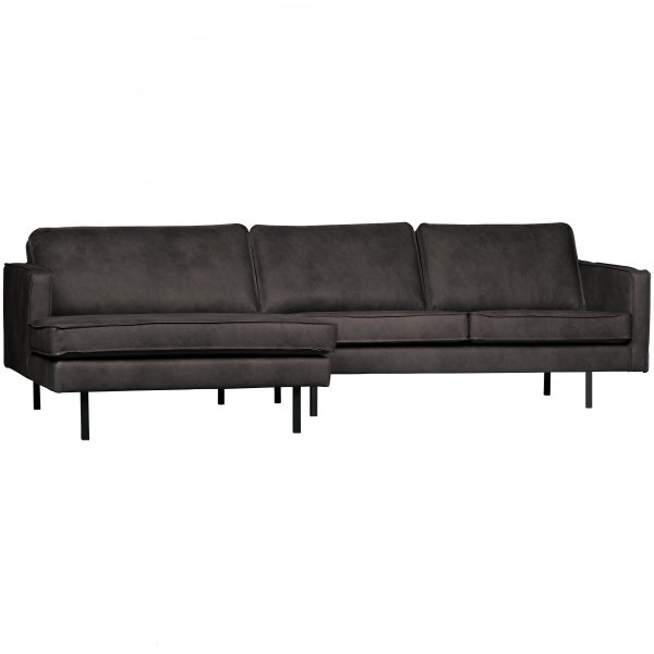 de eekhoorn RODEO CHAISE LONGUE LINKS ECOLEER ZWART