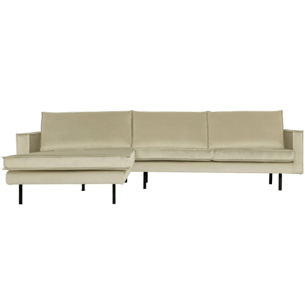 De Eekhoorn RODEO CHAISE LONGUE LINKS VELVET PISTACHE