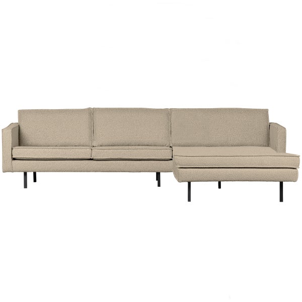 De Eekhoorn RODEO CHAISE LONGUE RECHTS BOUCLÉ BEIGE