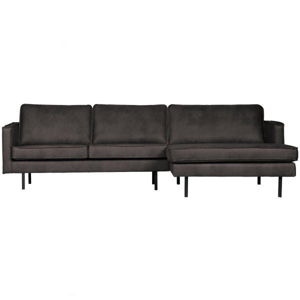 De Eekhoorn RODEO CHAISE LONGUE RECHTS ECOLEER ZWART