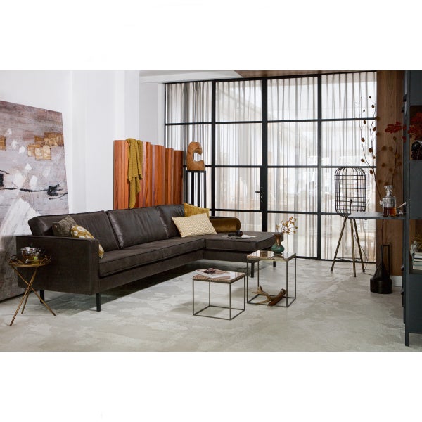 De Eekhoorn RODEO CHAISE LONGUE RECHTS ECOLEER ZWART