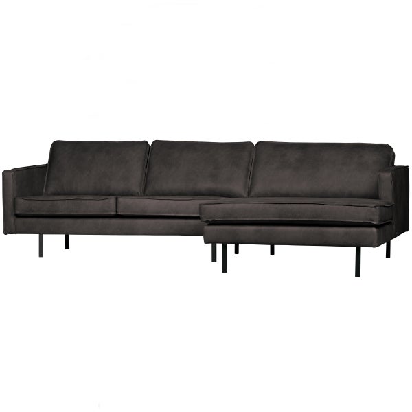 de eekhoorn RODEO CHAISE LONGUE RECHTS ECOLEER ZWART