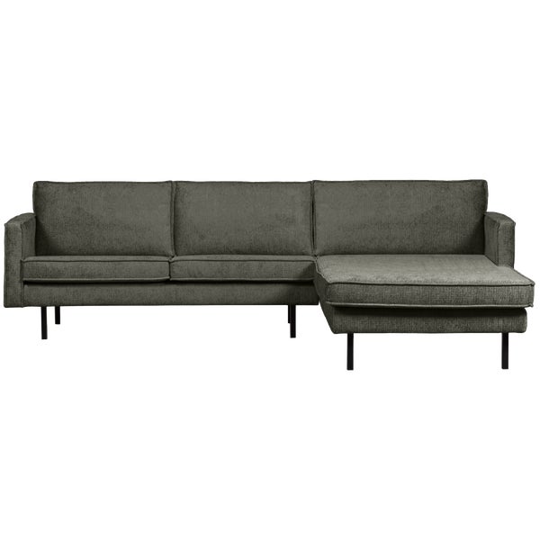De Eekhoorn RODEO CHAISE LONGUE RECHTS STRUCTURE VELVET FROST