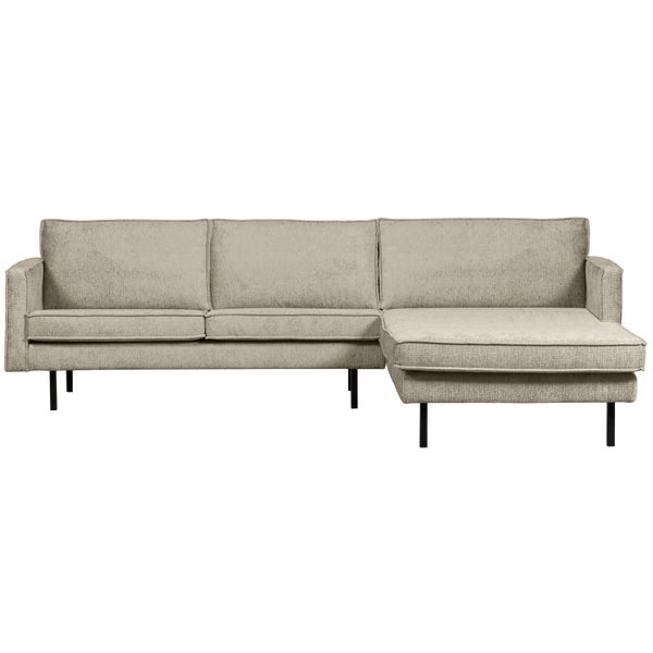 De Eekhoorn RODEO CHAISE LONGUE RECHTS STRUCTURE VELVET WHEATFIELD