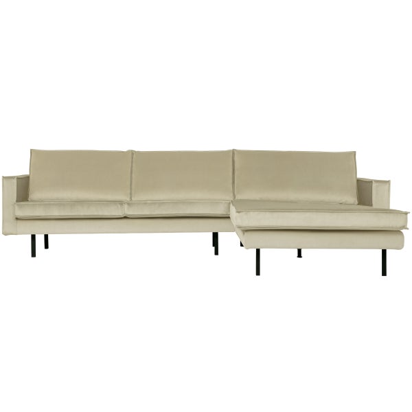 De Eekhoorn RODEO CHAISE LONGUE RECHTS VELVET PISTACHE