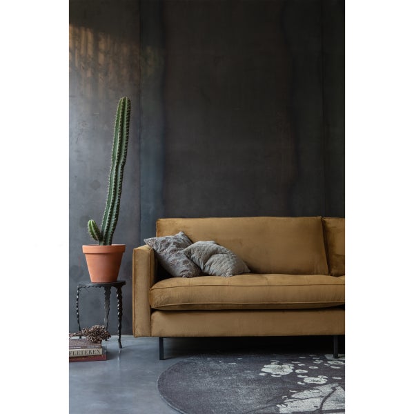 De Eekhoorn RODEO CLASSIC 3-ZITS BANK VELVET HONINGGEEL