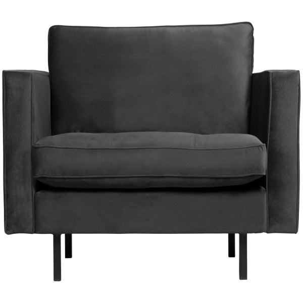 De Eekhoorn RODEO CLASSIC FAUTEUIL VELVET ANTRACIET
